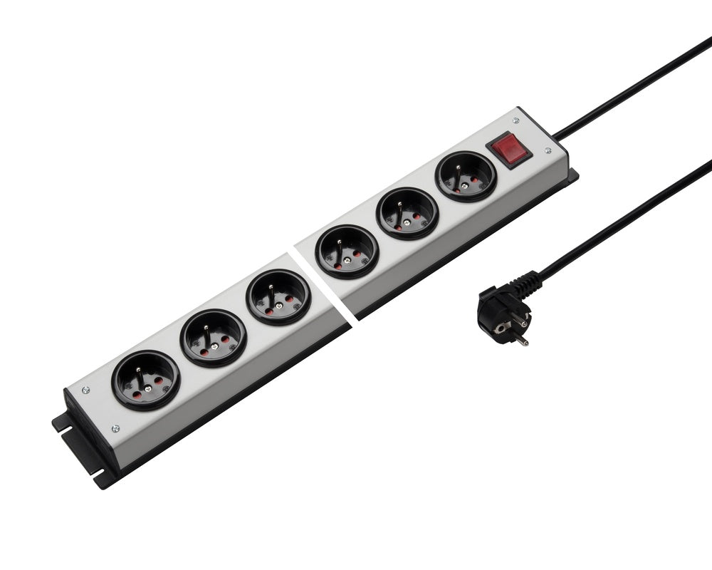 Martin Kaiser Power Strip 10 Outlet 90 degrees Pin Switch Shutter Cable 1.5m - 1016KZL10L-SW15 [10 Pieces]