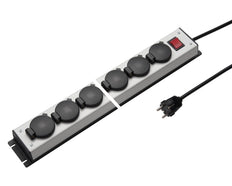 Martin Kaiser Power Outlet Strip 6-Way 90 degrees Cover Switch Cable 1.5m - 1058ZL6L-SW15 [10 Pieces]