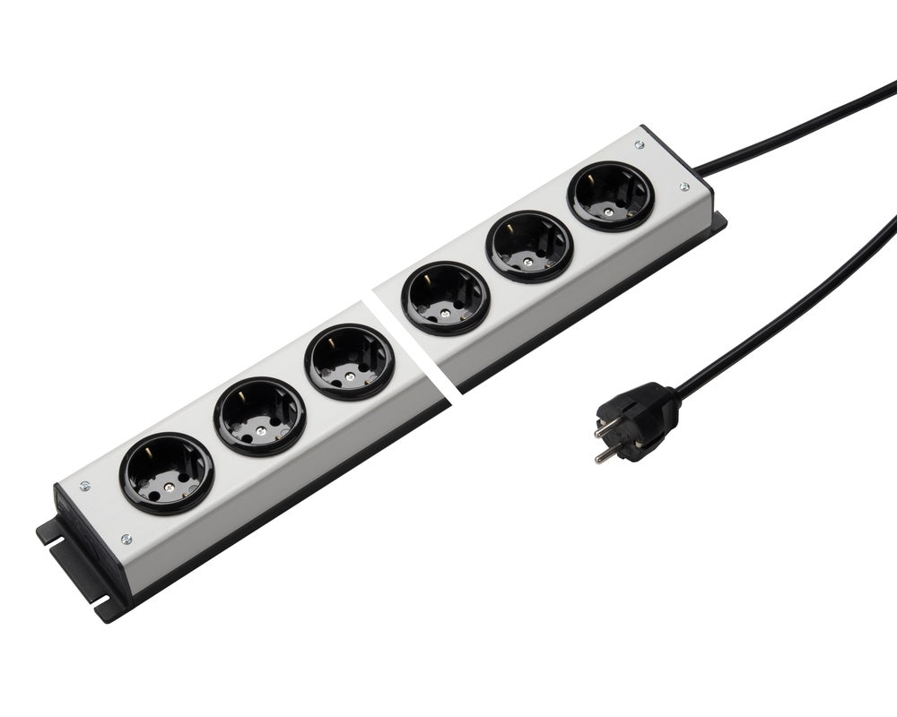 Martin Kaiser Power Outlet Strip 5-Way Earthing Contact Cable 1.5m - 1002ZL5L-SW15 [10 Pieces]