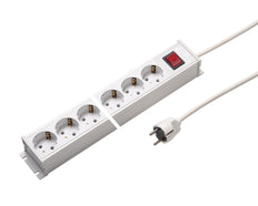 Martin Kaiser 4-Way Power Outlet Strip Switch Shutter 1.5m - 1101KZL4ws15 [10 Pieces]
