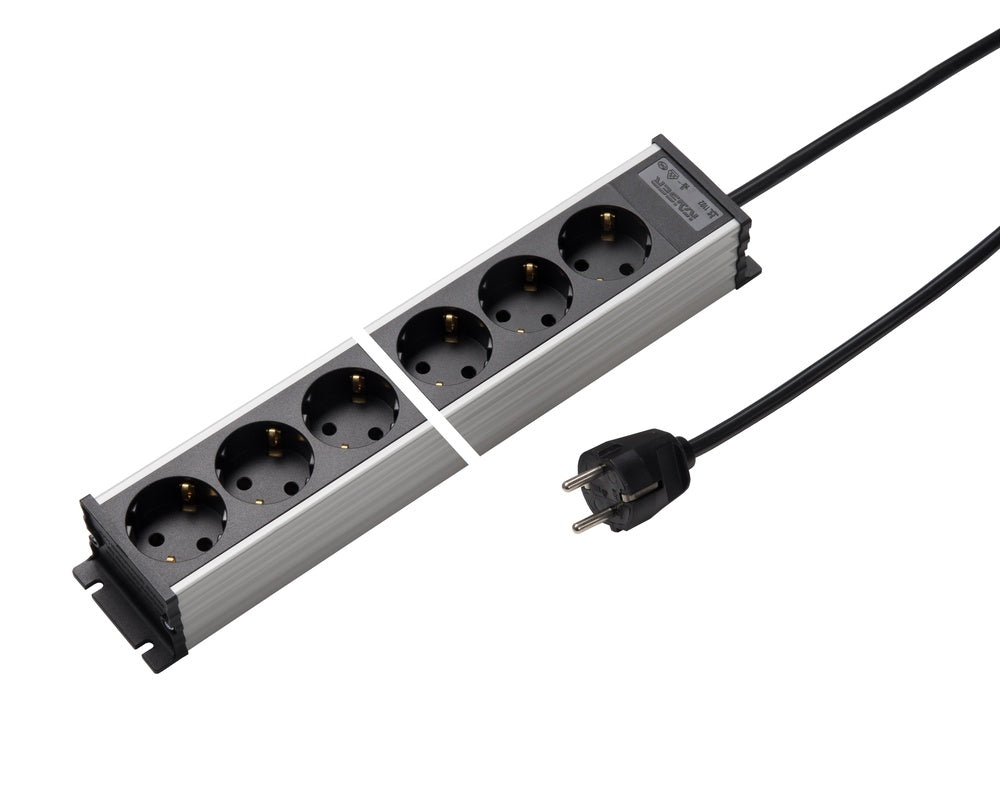 Martin Kaiser 12-Way Power Outlet Strip With Shutter Cable 1.5m - 1102KZL12l-sw15 [10 Pieces]