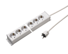 Martin Kaiser Power Strip 8-Way Earthing Contact With 1.5m Cable - 1102KZL8ws15 [10 Pièces]
