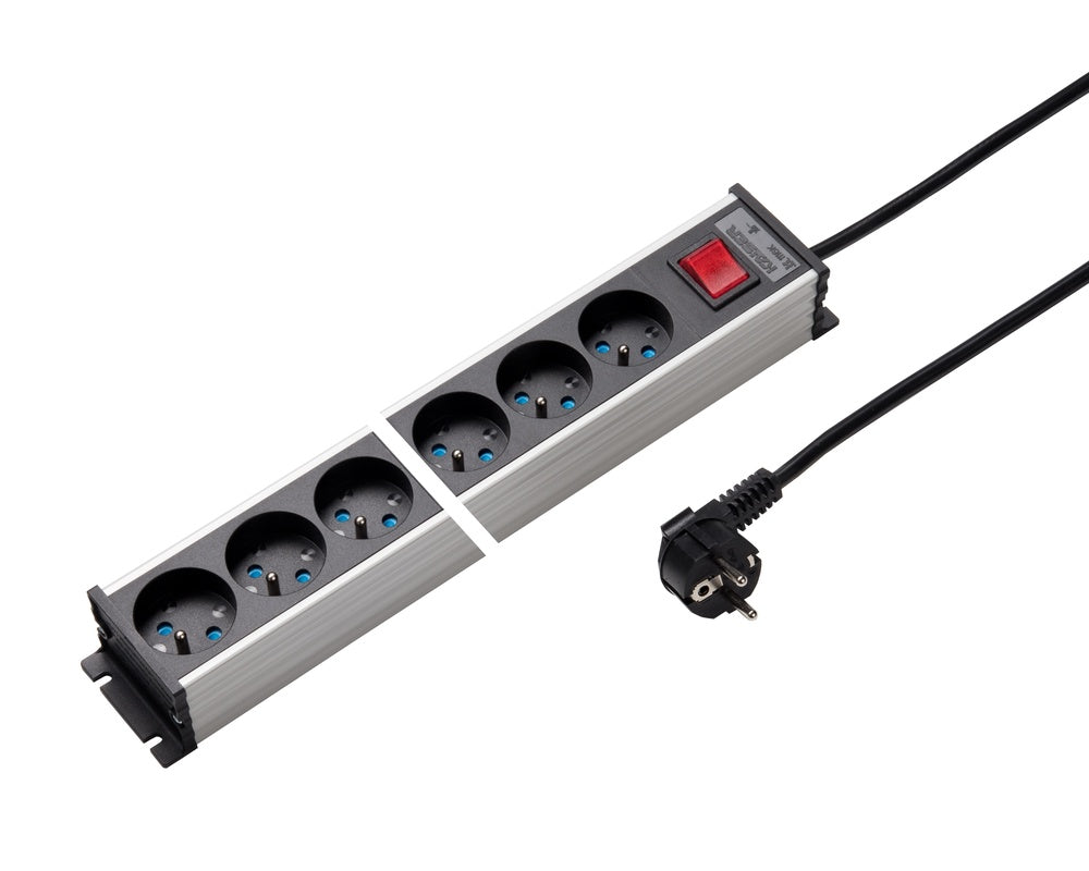 Martin Kaiser 4-Way Power Outlet Strip With Shutter Switch Cable 1.5M - 1116KZL4l-sw15 [10 Pieces]