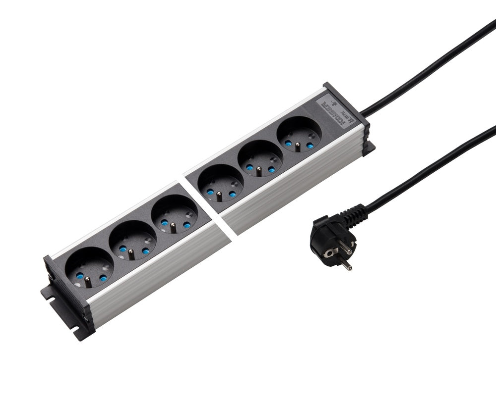 Martin Kaiser 4-Way Power Outlet Strip Earthing Pin Shutter Cable 1.5m - 1117KZL4l-sw15 [10 Pieces]