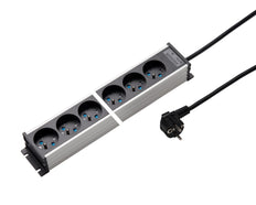 Martin Kaiser Power Strip 6 Outlet 45 Degree Earthing Pin 1.5m Cable - 1117KZL6l-sw15 [10 Pieces]