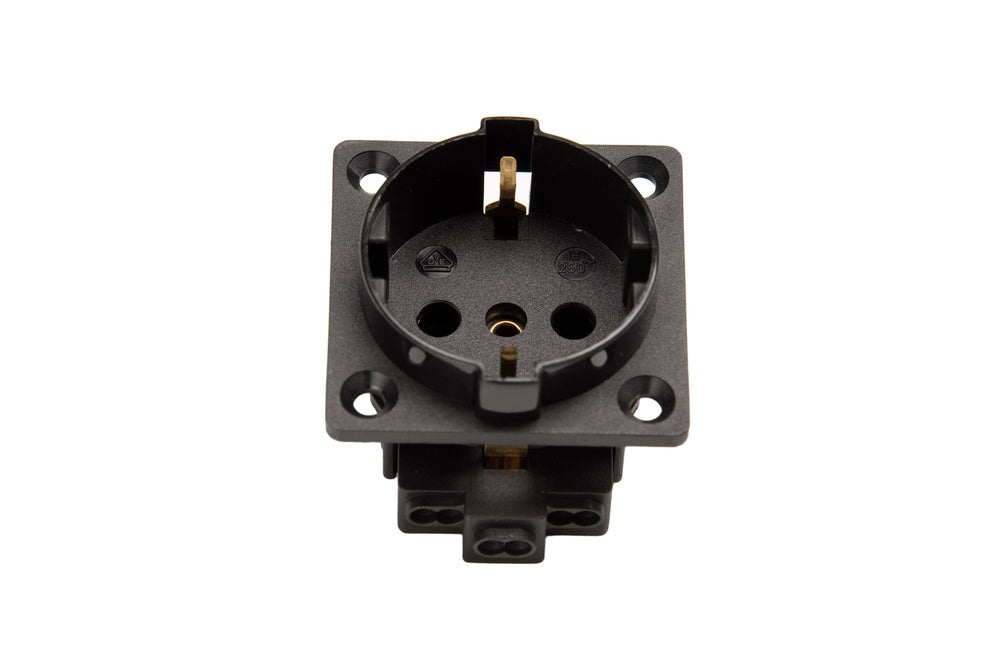 Martin Kaiser 1-Way Flush-Fitting Socket Plug Contact IP20 Black - 385/1/sw [35 Pieces]