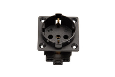 Martin Kaiser 1-Way Flush-Fitting Socket Plug Contact IP20 Black - 385/1/sw [35 Pieces]