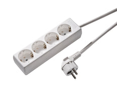 Martin Kaiser 4-Way Socket With 5m Cable Arctic White - 1040ZL5-15W/kws [8 Pieces]