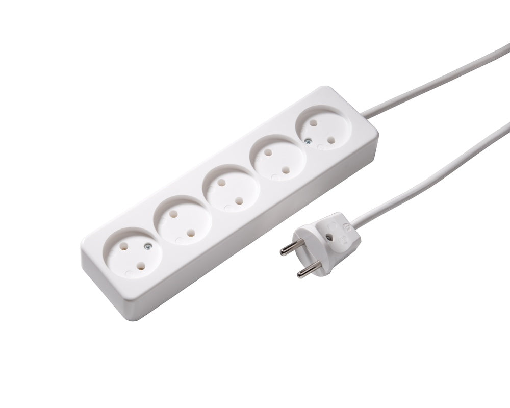 Martin Kaiser 5-Way Socket Non-Earthed 16Amp With 1.5m Cable - 512ZL/15/kws [10 Pieces]