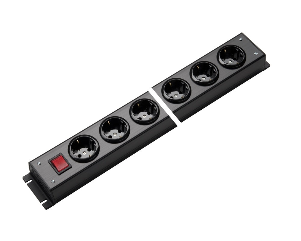 Martin Kaiser Power Outlet Strip 8-Way Black With Switch - 1001/8sw [10 Pièces]