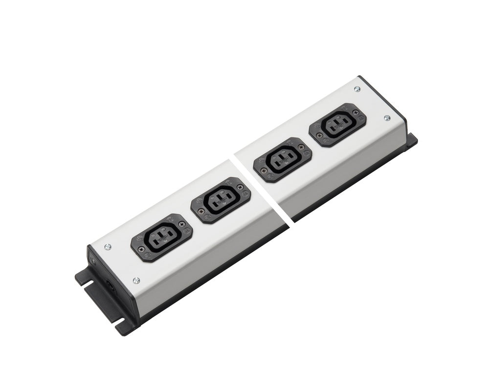 Martin Kaiser Power Outlet Strip 4-Way IEC Socket C13 70 Degree 10Amp - 1022/4l-sw [10 Pieces]