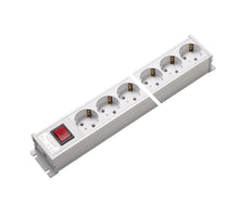Martin Kaiser Power Outlet Strip 6-Way with Switch Shutter - 1101K/6ws [10 Pieces]