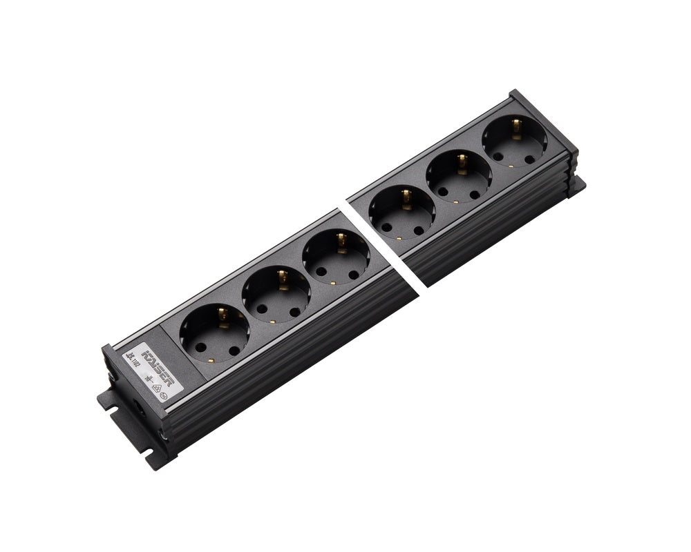Martin Kaiser Power Outlet Strip 8-Way Without Switch Black - 1102/8sw [10 Pieces]