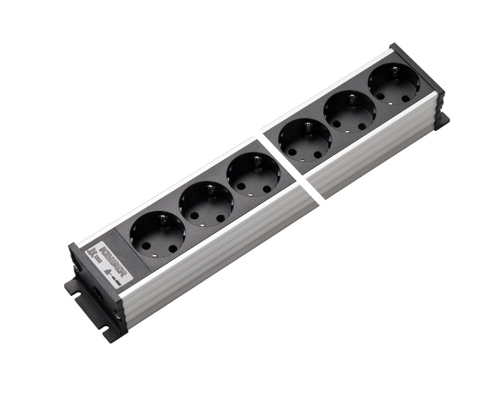 Martin Kaiser Aluminum 8-Way Power Outlet Strip With Shutter - 1302K8sw [10 Pieces]
