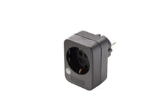 MK Adapter Plug With Overvoltage Protection Black Martin Kaiser - 594/sw [10 Pieces]