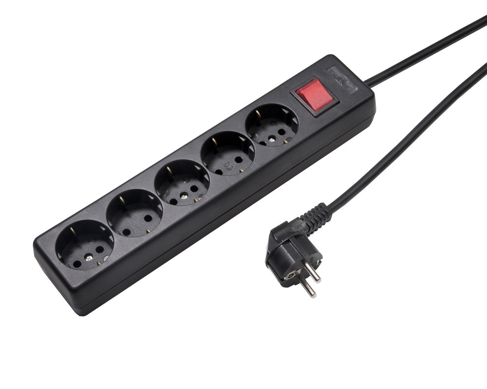 Martin Kaiser Multiprise 5 Voies Avec Interrupteur Prises À 90° - 1050ZL/15W/SW