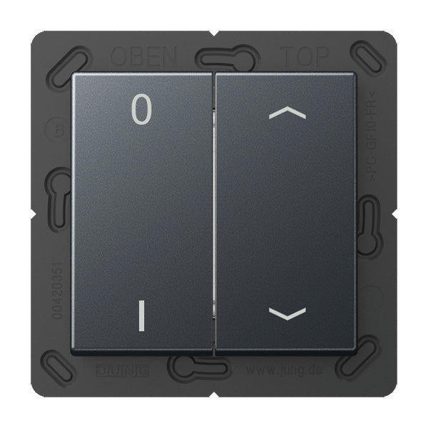 Jung EnOcean 4 Channel Radio Wall Transmitter With Symbols - ENOA595P01ANM