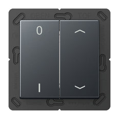 Jung EnOcean 4 Channel Radio Wall Transmitter With Symbols - ENOA595P01ANM
