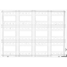 Bticino MyHome A5 Cadre de couverture horizontal blanc IP20 - BT3542