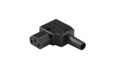 Martin Kaiser 70 degrees Angled C13 Appliance Socket 10A Black With Earthing Contact - 890/sw [25 Pieces]