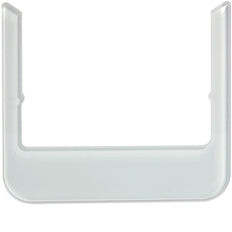 Cadre design Hager Berker - arrondi - verre blanc polaire - WD1131