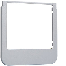 Hager Berker Cadre design arrondi en aluminium mat - WD1113