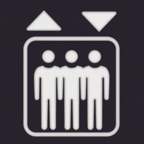 Hager Berker Foil Square With Lift Symbol For LED Signal Light - 19058005 [2 pieces]