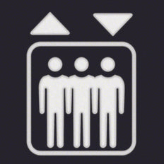 Hager Berker Foil Square With Lift Symbol For LED Signal Light - 19058005 [2 pieces]