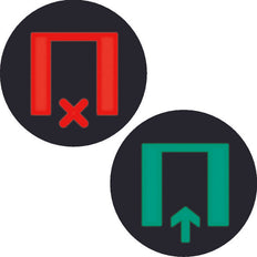 Bicolore Foil Round Wait/Free Signage - 19058014