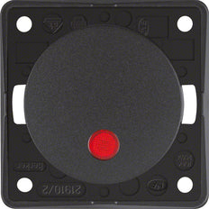 Hager Berker Integro Interrupteur De Contrôle 2P Avec Lentille Rouge - 937522505