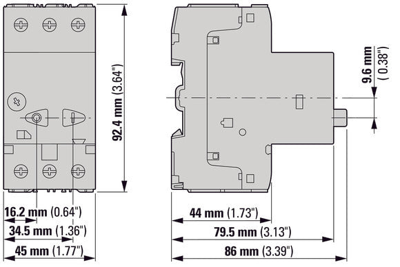 Eaton PKZM01 Disjoncteur De Protection Du Moteur 6.3-10A - 286087