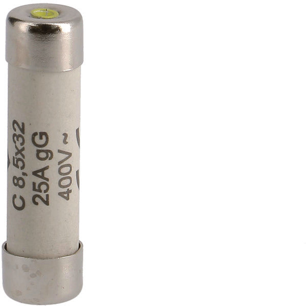 Fusible Cylindrique Hager 25A 8.5x32mm 400V AC - L8532C25 [10 Pièces]