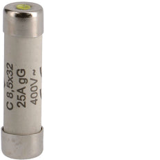 Fusible Cylindrique Hager 25A 8.5x32mm 400V AC - L8532C25 [10 Pièces]