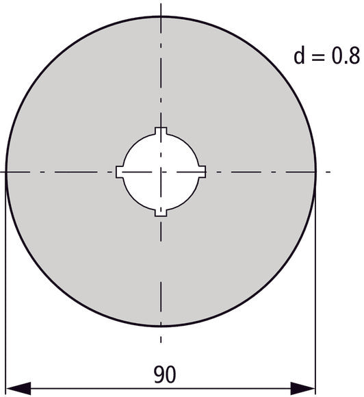 Étiquette D'Arrêt D'Urgence 90mm Multilingue Jaune - 216465