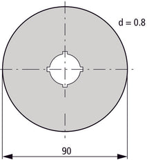 Étiquette D'Arrêt D'Urgence 90mm Multilingue Jaune - 216467