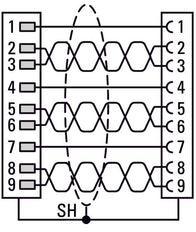 Eaton M22 USB 3.0 Câble D'Interface À Monter Sur Panneau 0.6M - 107412