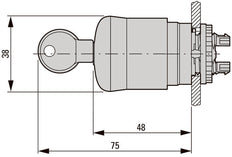 Eaton RMQ-Titan Emergency Stop Button IP66 38mm NC/NO - 216516
