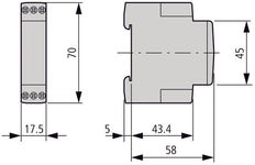 Eaton ETR2-11 Relais De Temporisation Électronique 24-240V CA/CC - 262684