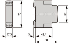 Relais De Temporisation Multifonction ETR2 24-240V CA/CC - 262689