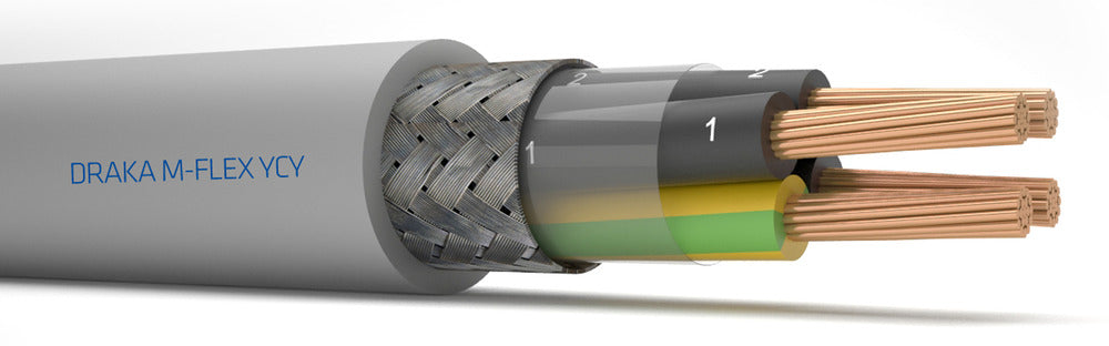 M-Flex YCY Shielded Control Cable 4x1.5mm2 300/500V - 126662 [10 Meters]
