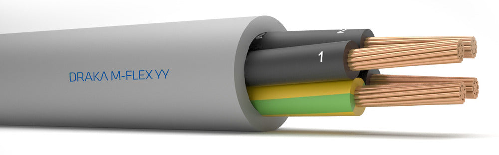 M-Flex YY 6G1.5 Câble De Contrôle 300/500V Gris - 126519 [10 Mètres]