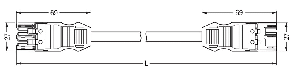 Wago B2ca Câble Pré-Assemblé 3x1.5mm² 3M Marron - 771-9273/016-305