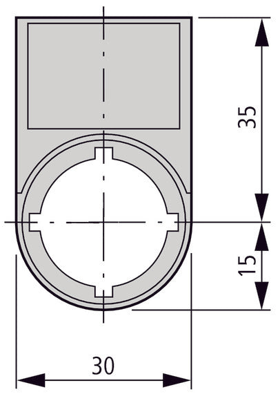 Eaton RMQ-Titan Étiquette Montée Pour Boutons De Contrôle - 216392 [10 Pièces]