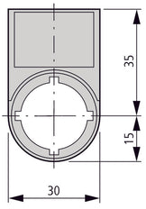 Eaton RMQ-Titan Étiquette Montée Pour Boutons De Contrôle - 216392 [10 Pièces]