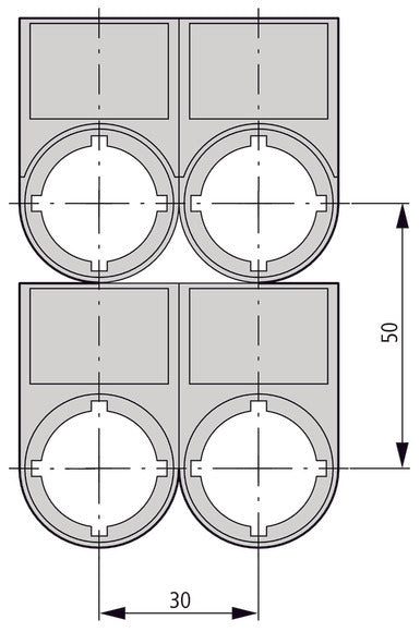 Eaton RMQ-Titan Étiquette Montée Pour Boutons De Contrôle - 216392 [10 Pièces]