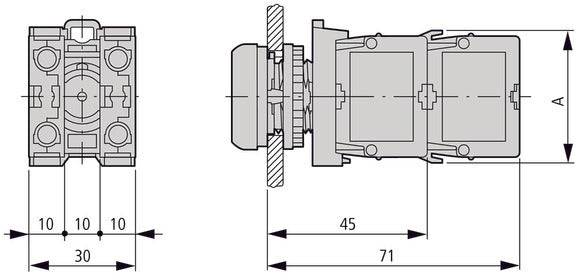 Eaton M22 Indicateur À Led Monté Sur Panneau 85-264V Ac Vert - 182907