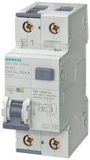 Disjoncteur RCBO Siemens 6A 30mA Type A 10kA - 5SU13547KK06
