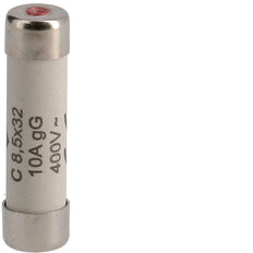 Fusible Cylindrique Hager 10A 400V 8.5x32mm Classe Gg - L8532C10 [10 Pièces]