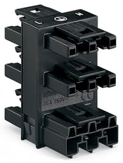 Wago Connecteur De Distribution À 5 Voies 3 Pôles Noir - 770-608