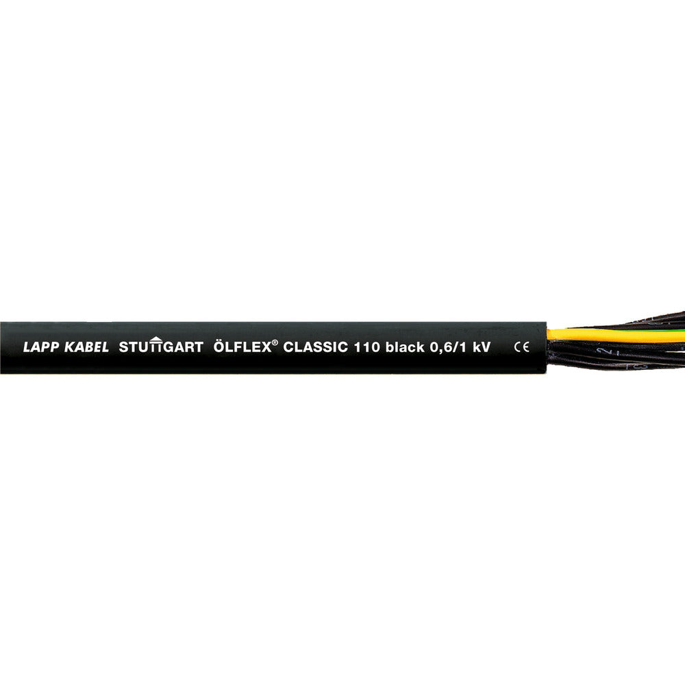 Lapp Olflex Classic 110 Noir 4G0.75 Câble De Contrôle - 1120235 [20 Mètres]